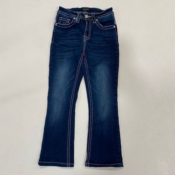 Fire & Rain Denim Jeans Women’s Size 3 Bootcut Dark Wash Embroidered Pocket - Picture 2 of 13